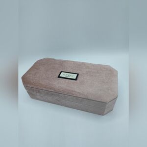 GUCCI Blush Pink Bamboo Velvet Jewelry Case Box VIP GWP